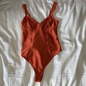 4/$30 Urban Outfitters Out From Under Orange Bodysuit